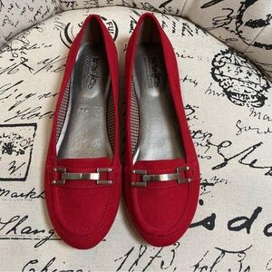 Coach and Four Red Women's Flats